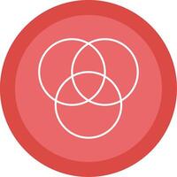 Diagram Line Multi Circle Icon vector