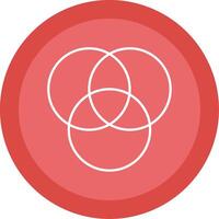 Diagram Line Multi Circle Icon vector