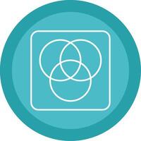 Diagram Line Multi Circle Icon vector