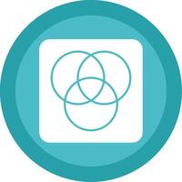 Diagram Glyph Multi Circle Icon vector