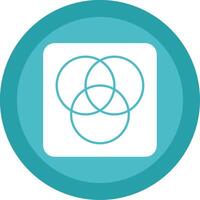 Diagram Glyph Multi Circle Icon vector