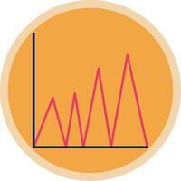 Graph Flat Multi Circle Icon vector