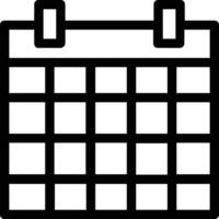 Calendar Icon for schedule reminder symbol image on the white background vector