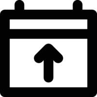 Calendar Icon for schedule reminder symbol image on the white background vector