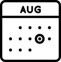 Calendar Icon for schedule reminder symbol image on the white background vector