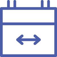 Calendar Icon for schedule reminder symbol image on the white background vector