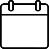 Calendar Icon for schedule reminder symbol image on the white background vector