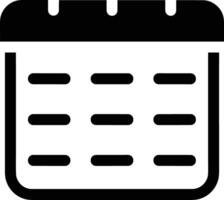 Calendar Icon for schedule reminder symbol image on the white background vector