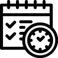 Calendar Icon for schedule reminder symbol image on the white background vector