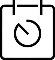 Calendar Icon for schedule reminder symbol image on the white background vector