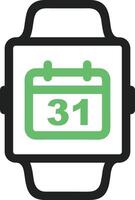 Calendar Icon for schedule reminder symbol image on the white background vector