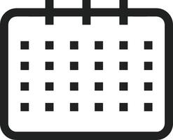 Calendar Icon for schedule reminder symbol image on the white background vector