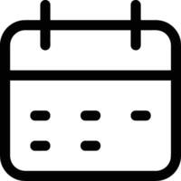 Calendar Icon for schedule reminder symbol image on the white background vector