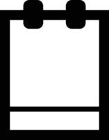 Calendar Icon for schedule reminder symbol image on the white background vector