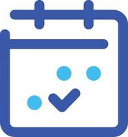 Calendar Icon for schedule reminder symbol image on the white background vector