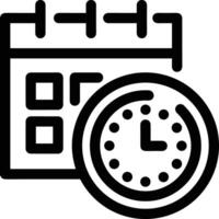 Calendar Icon for schedule reminder symbol image on the white background vector