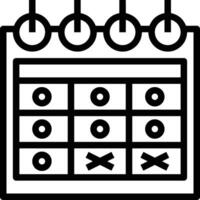 Calendar Icon for schedule reminder symbol image on the white background vector