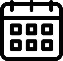 Calendar Icon for schedule reminder symbol image on the white background vector