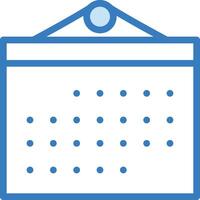 Calendar Icon for schedule reminder symbol image on the white background vector