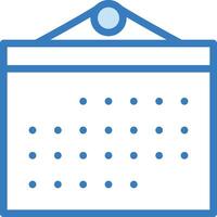 Calendar Icon for schedule reminder symbol image on the white background vector