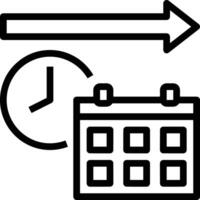 Calendar Icon for schedule reminder symbol image on the white background vector