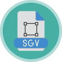 svg plano multi circulo icono vector