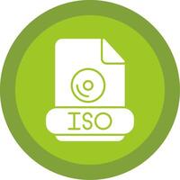 Iso Glyph Multi Circle Icon vector