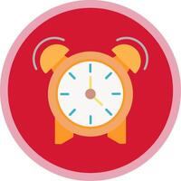 alarma plano multi circulo icono vector