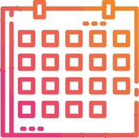 Calendar Icon for schedule reminder symbol image on the white background vector