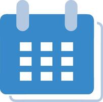 Calendar Icon for schedule reminder symbol image on the white background vector