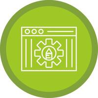 Edit Tools Line Multi Circle Icon vector