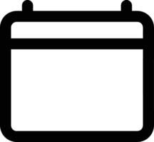 Calendar Icon for schedule reminder symbol image on the white background vector