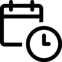 Calendar Icon for schedule reminder symbol image on the white background vector