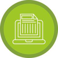 File Line Multi Circle Icon vector