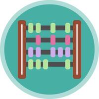 Abacus Flat Multi Circle Icon vector