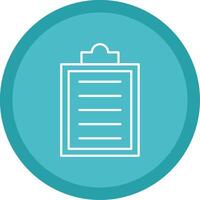 Clipboard Line Multi Circle Icon vector