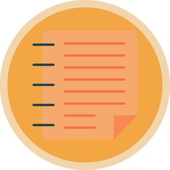 tarea plano multi circulo icono vector