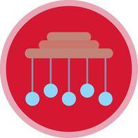 Pendulum Flat Multi Circle Icon vector