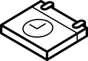 Calendar Icon for schedule reminder symbol image on the white background vector