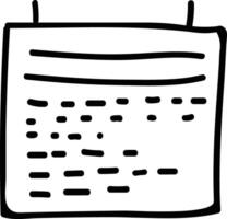 Calendar Icon for schedule reminder symbol image on the white background vector