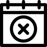 Calendar Icon for schedule reminder symbol image on the white background vector