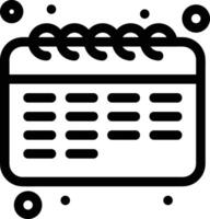 Calendar Icon for schedule reminder symbol image on the white background vector