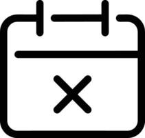 Calendar Icon for schedule reminder symbol image on the white background vector