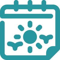 Calendar Icon for schedule reminder symbol image on the white background vector