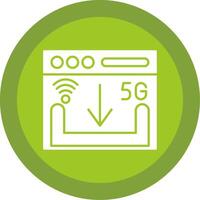 Download Glyph Multi Circle Icon vector
