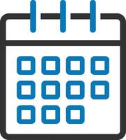 Calendar Icon for schedule reminder symbol image on the white background vector