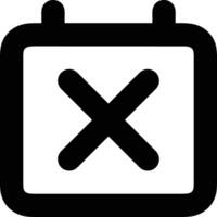 Calendar Icon for schedule reminder symbol image on the white background vector