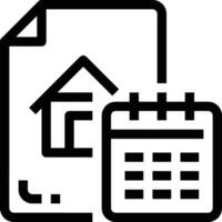 Calendar Icon for schedule reminder symbol image on the white background vector