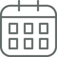 Calendar Icon for schedule reminder symbol image on the white background vector