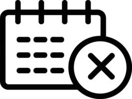 Calendar Icon for schedule reminder symbol image on the white background vector